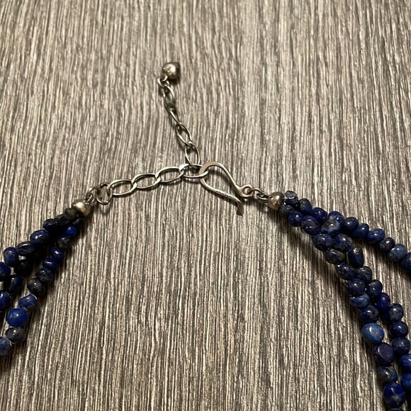 Blue stone necklace - Picture 4 of 7